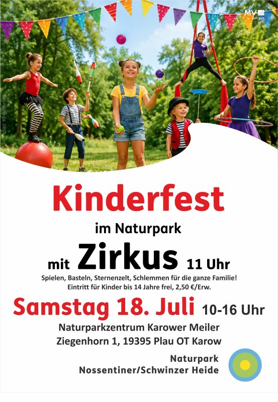 Poster for the Children's Festival // © Naturpark Nossentiner/Schwinzer Heide Poster for the Children's Festival // © Naturpark Nossentiner/Schwinzer Heide