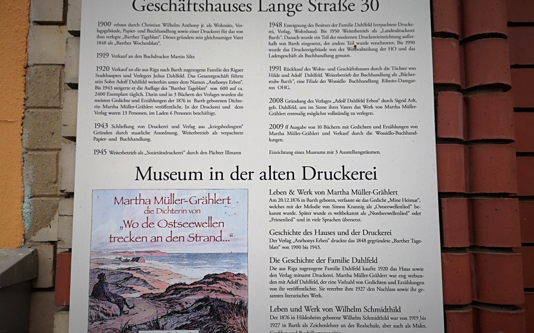 History of the house, © Stadt Barh