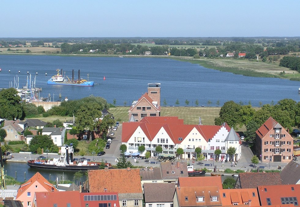 Algemeen overzicht van het kasteeleiland Wolgast, © Baltzer