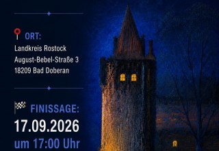 Plakat zur Finissage "Die blaue Stunde in Mecklenburg Vorpommern" // © Eigenes Werk; MV-Kunst Galerie am Mammutbaum Plakat zur Finissage "Die blaue Stunde in Mecklenburg Vorpommern" // © Eigenes Werk; MV-Kunst Galerie am Mammutbaum