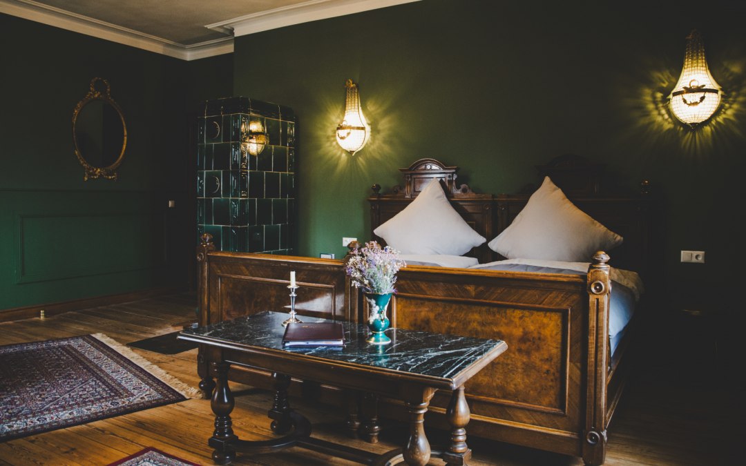 Voorbeeld: De slaapkamer in de statige Wilhelm-vakantieflat, © Till Kleine-Möller