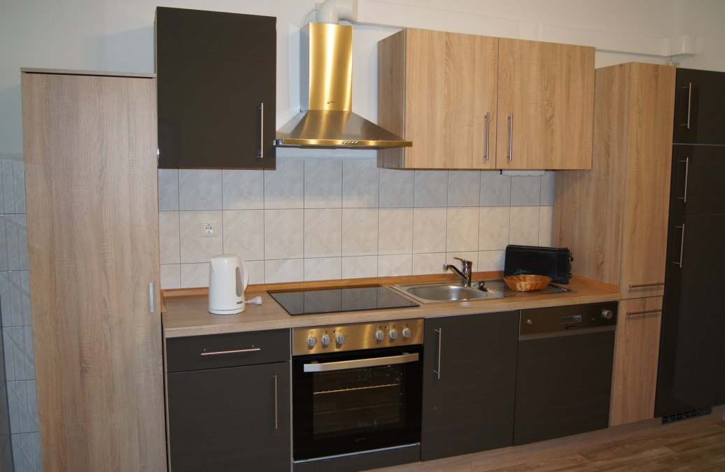 Our kitchen offers a stove and refrigerator as well as a dishwasher, © A. Prager Our kitchen offers a stove and refrigerator as well as a dishwasher, © A. Prager