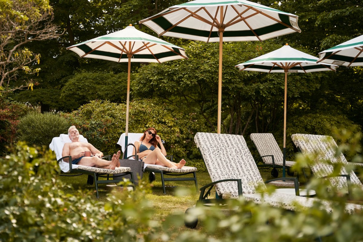 The sun loungers in the Strandidyll Heringsdorf's own park, &copy; DSR Hotel Holding
