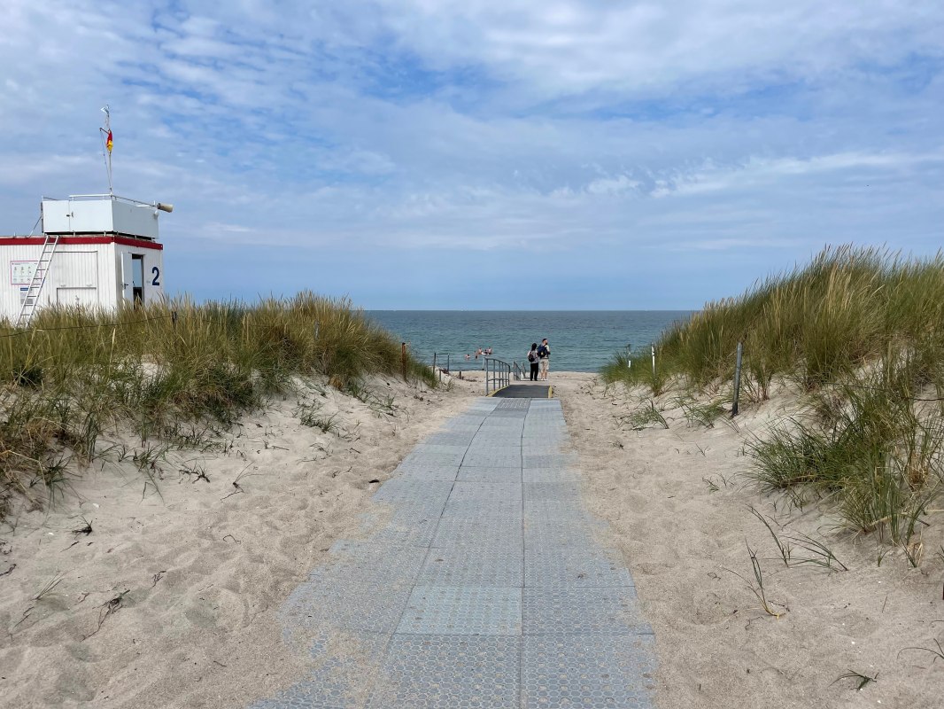 Dostęp do plaży 19 Markgrafenheide, © TMV Dostęp do plaży 19 Markgrafenheide, © TMV