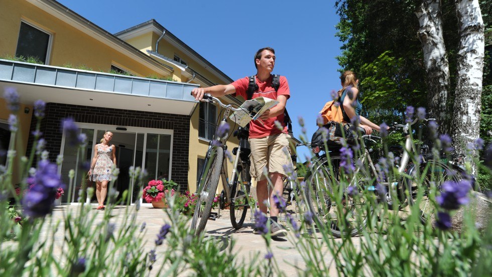 Ideaal uitgerust voor fietsers - het Strandhaus am Inselsee, © Strandhaus am Inselsee Ideaal uitgerust voor fietsers - het Strandhaus am Inselsee, © Strandhaus am Inselsee