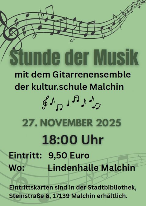 Hour of music, © Stadt Malchin