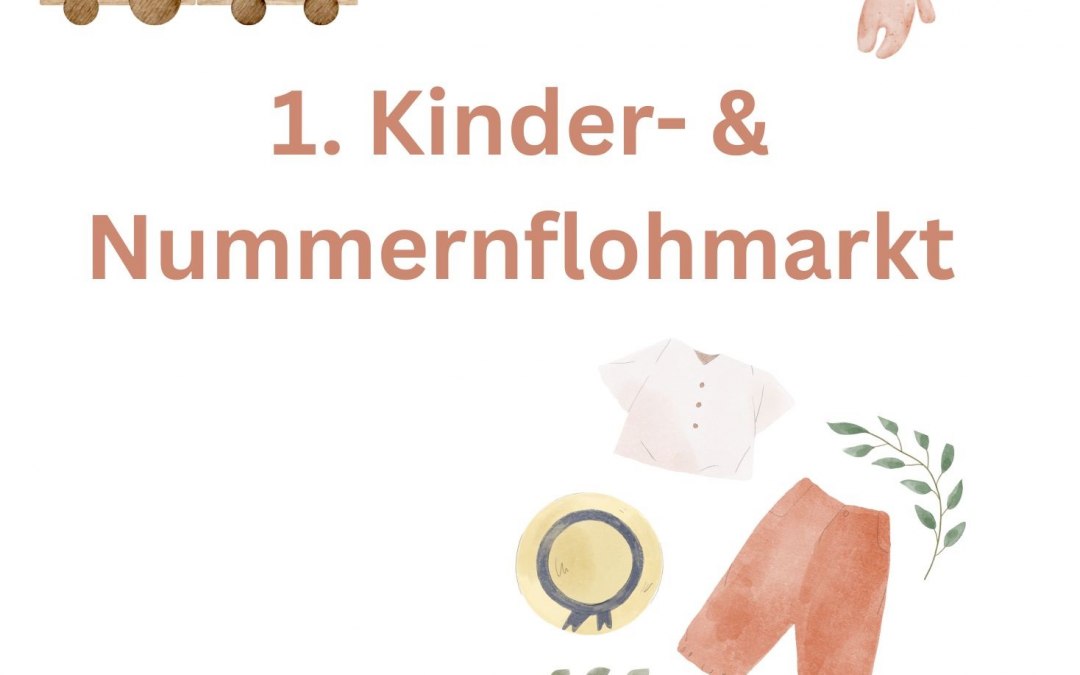 Green Light Watercolor Illustration Family Flea Market Document DIN A4, © Stadt Grevesmühlen