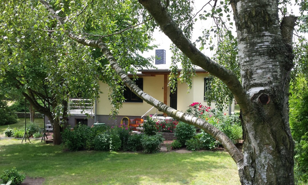 Widok domu wakacyjnego z zewnątrz, © Janet Heuer