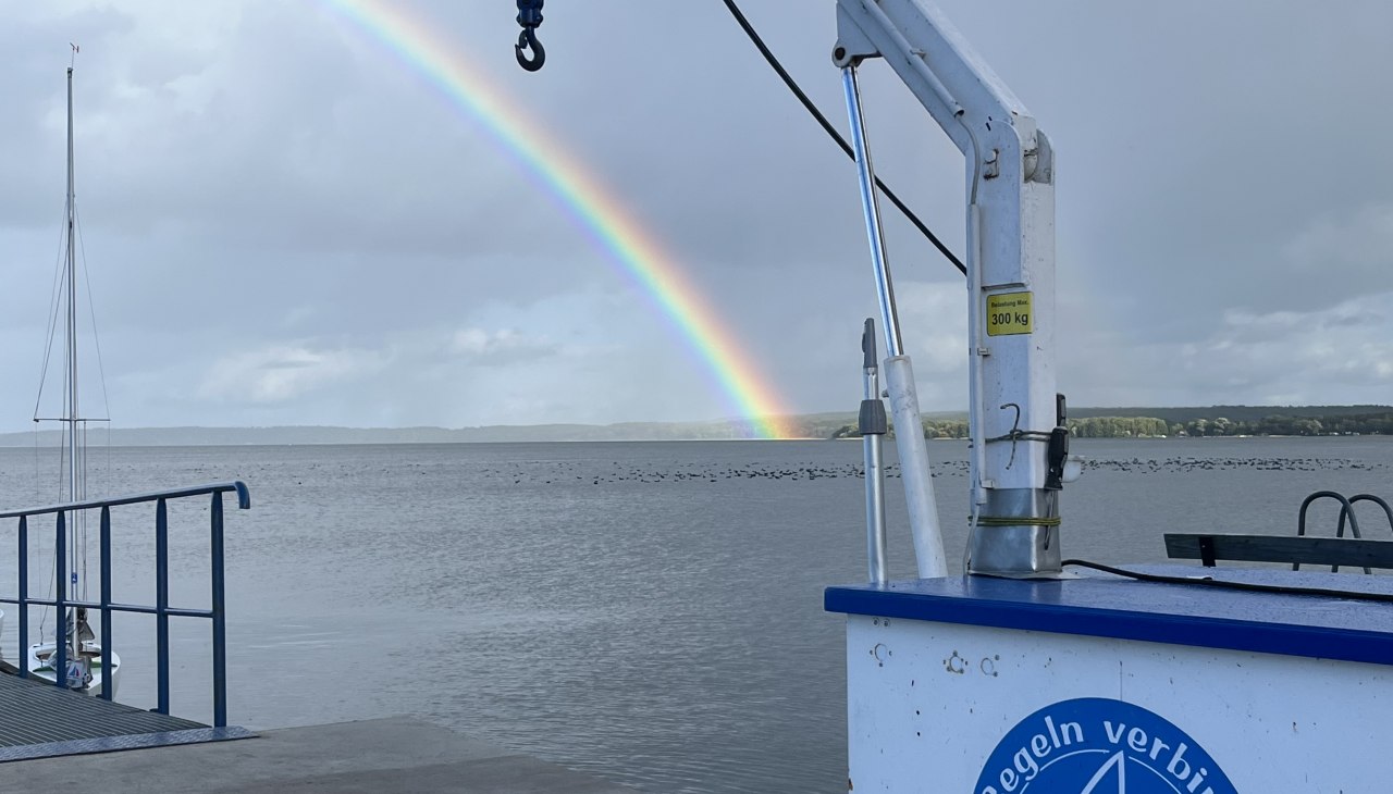 Rainbow on Lake Plau, © Plauer Hai-Live e. V.