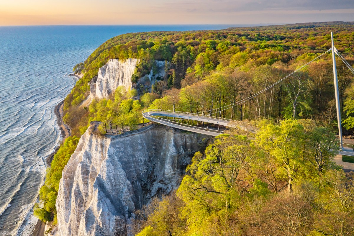 De nieuwe Skywalk op de Königsstuhl is geopend. // © NZK | T. Allrich De nieuwe Skywalk op de Königsstuhl is geopend. // © NZK | T. Allrich