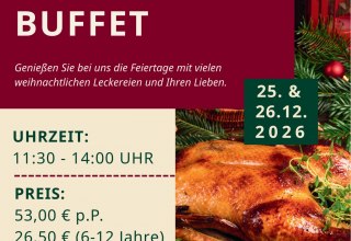 Kerst-eend met appels op een schaal // © Golfpark Strelasund Kerst-eend met appels op een schaal // © Golfpark Strelasund
