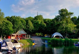 Stolpe an der Peene harbor Water hiking rest area Campsite // &copy; Tobias Oertel, Spantekow