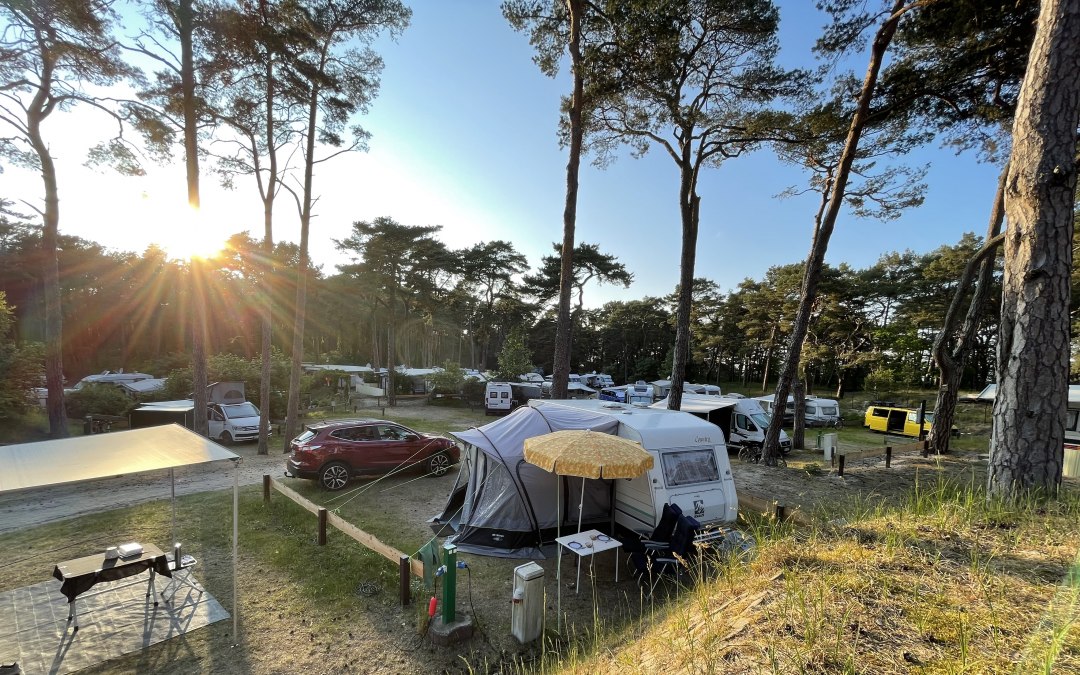 Kampeerplaatsen op de camping, © KV Trassenheide