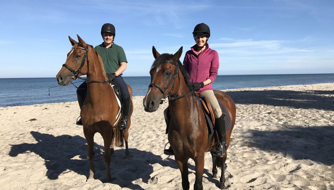 Paardrijden op het strand, © Familie Fiege