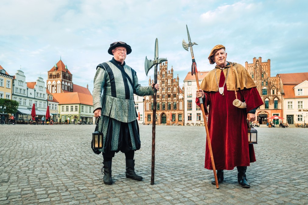 Wycieczka z nocnym stróżem w Greifswaldzie, © Wally Pruß