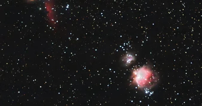Orion Nebula (M42), photographed with tripod only. Photo: Thomas Storch, &copy; Thomas Storch