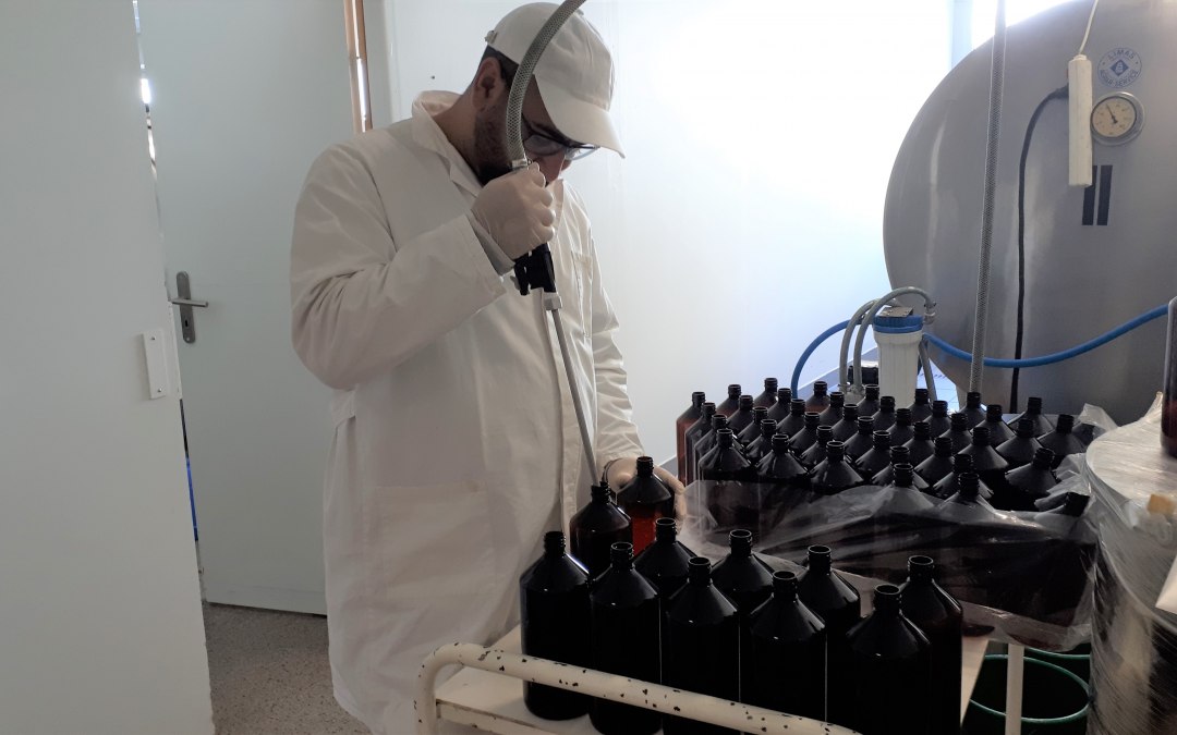 Herbal berry bottling by hand, © Ostsee-Probiotika GmbH