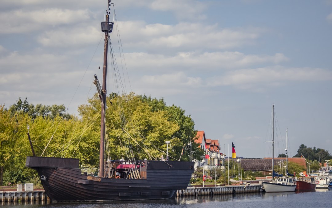 De "Ucra" in de haven van de kustplaats Ueckermünde, © tvv/Philipp Schulz