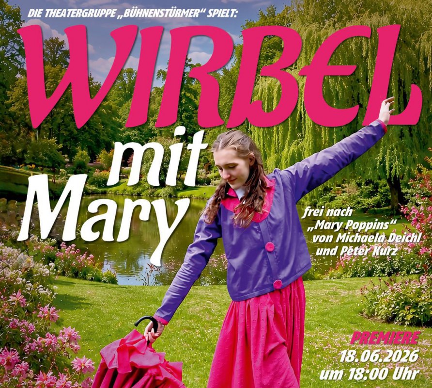 Poster "Whirl with Mary" // © STiC-er Theater e.V. Poster "Whirl with Mary" // © STiC-er Theater e.V.