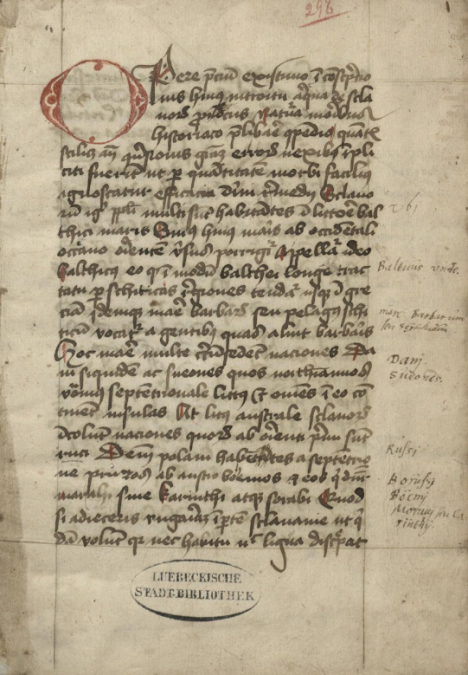 Chronica Slavorum, © Stadtbibliothek Lübeck