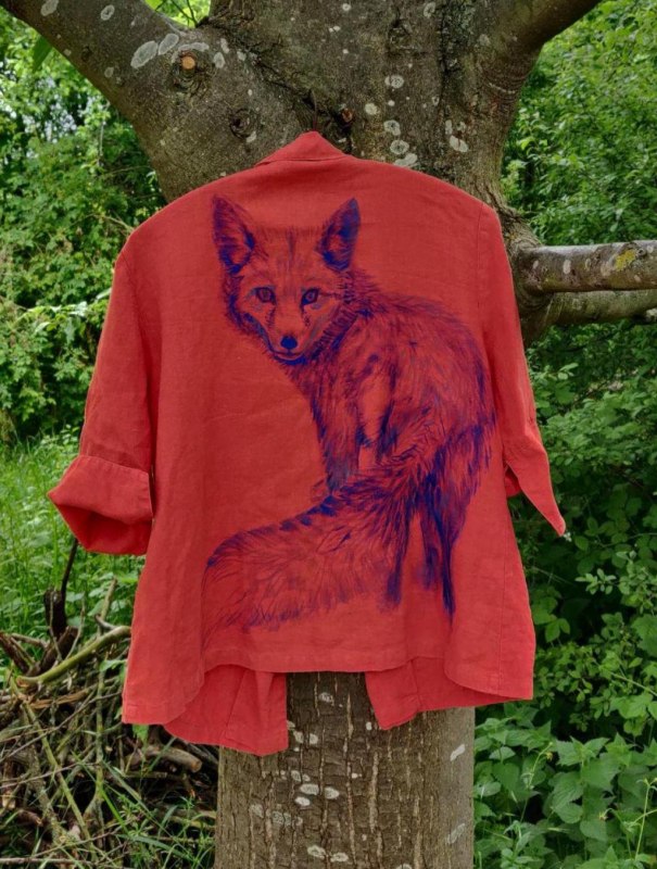 upcycling textile painting, 2025 // &copy; Amanda Isbarn