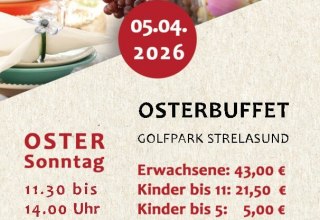 Osterbuffet im Golfpark Strelasund // &copy; Golfpark Strelasund