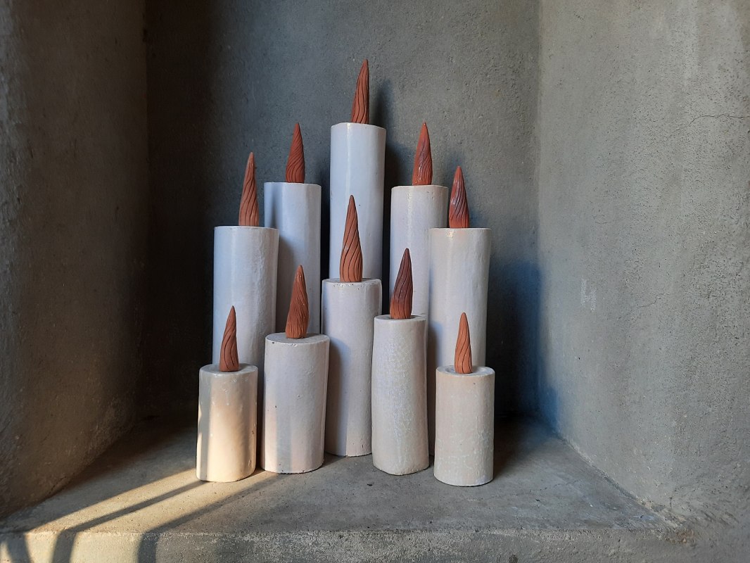 Candle monument in the Marienkirche Waren (M&uuml;ritz) // &copy; Waren (M&uuml;ritz) Kur- und Tourismus GmbH