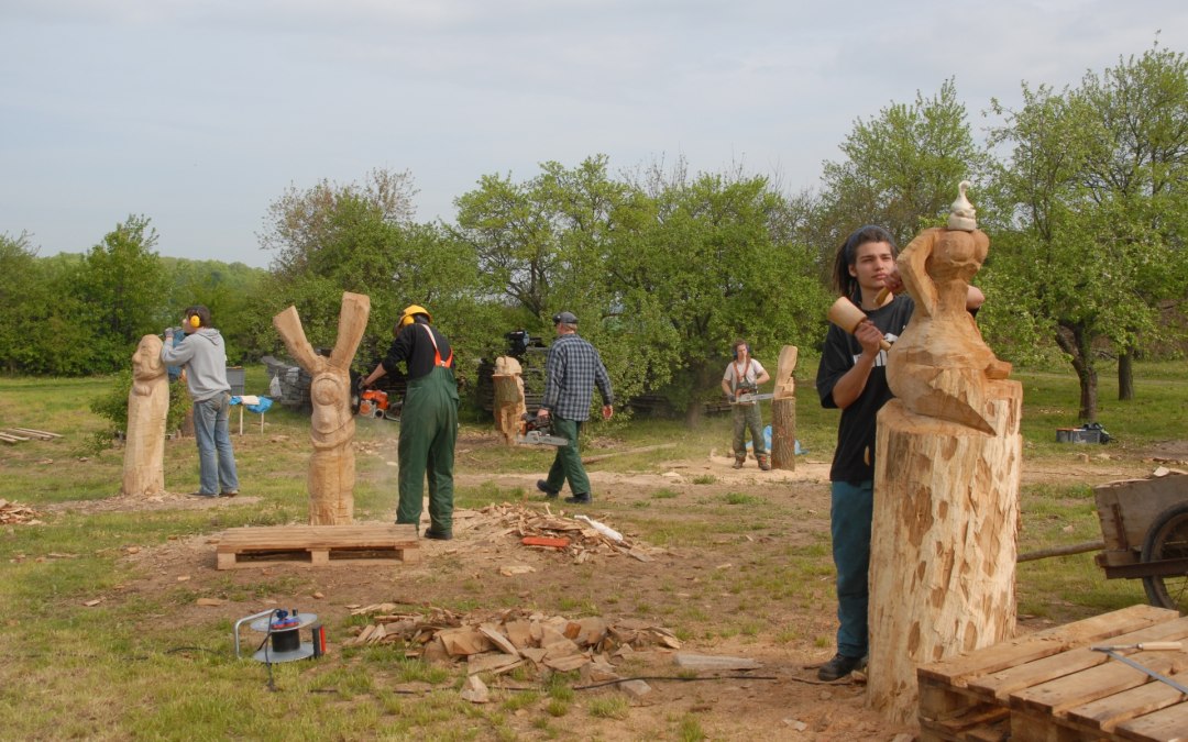 Workshop houtsnijwerk in het Bosmuseum, © Klaus Borrmann