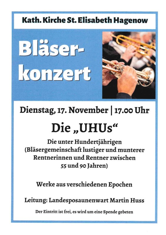 Bl&aelig;serkoncert // &copy; Stadtkirche Hagenow - S. Rei&szlig;ig