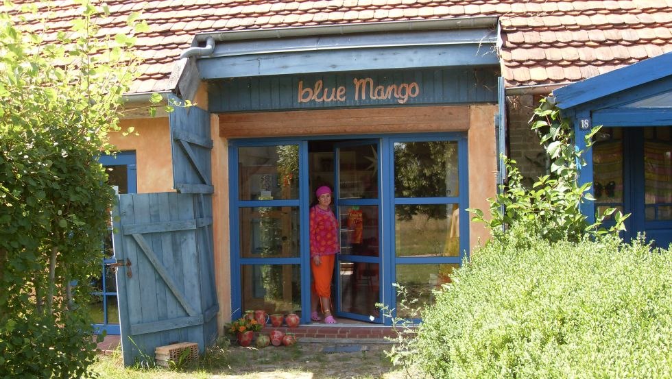 Twee continenten ontmoeten elkaar in het Blue Mango House, © Töpferei Blue Mango