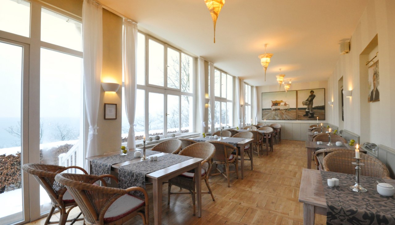 Geglazuurde veranda in het Panorama Hotel Lohme, © Matthias Ogilvie