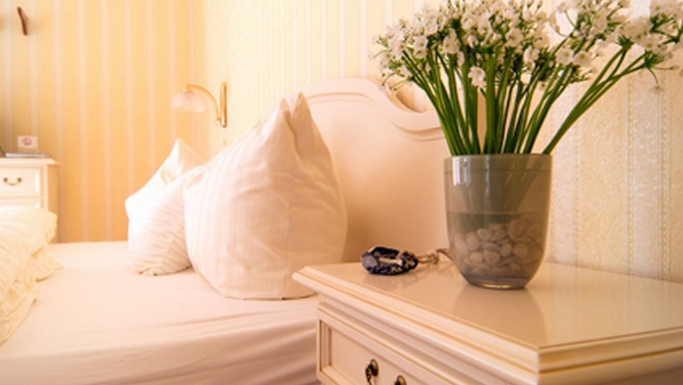 Sypialnia w pensjonacie Arielle, &copy; Christine Rath