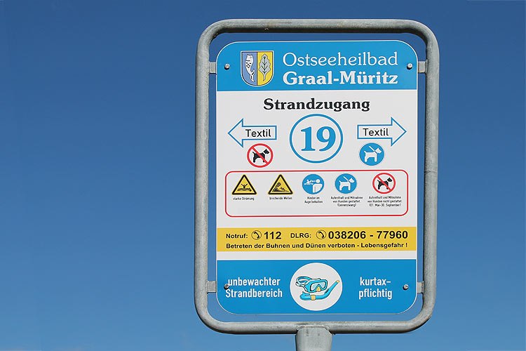 Plaża dla psów w Graal-Müritz, © Tourismus- und Kur GmbH Graal-Müritz Plaża dla psów w Graal-Müritz, © Tourismus- und Kur GmbH Graal-Müritz