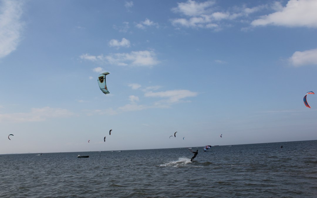 Kite- en surfspot in Loissin aan de Greifswald Bodden, © Tourismusverband Vorpommern e.V.