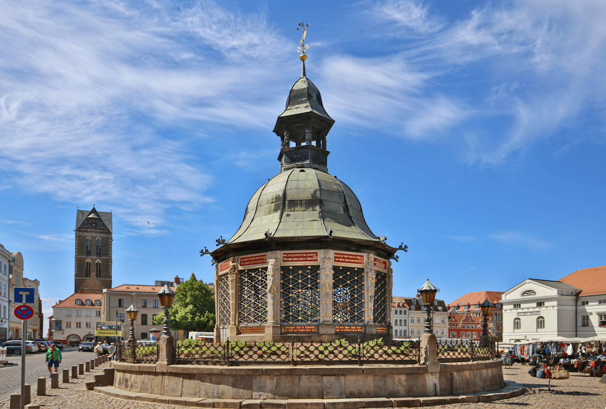 Sztuka wodna hanzeatyckiego miasta Wismar, © TMV/Gohlke Sztuka wodna hanzeatyckiego miasta Wismar, © TMV/Gohlke