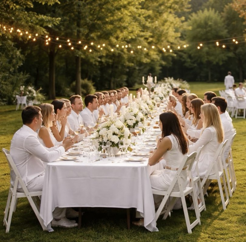 Diner en blanc // &copy; KI - erstellt