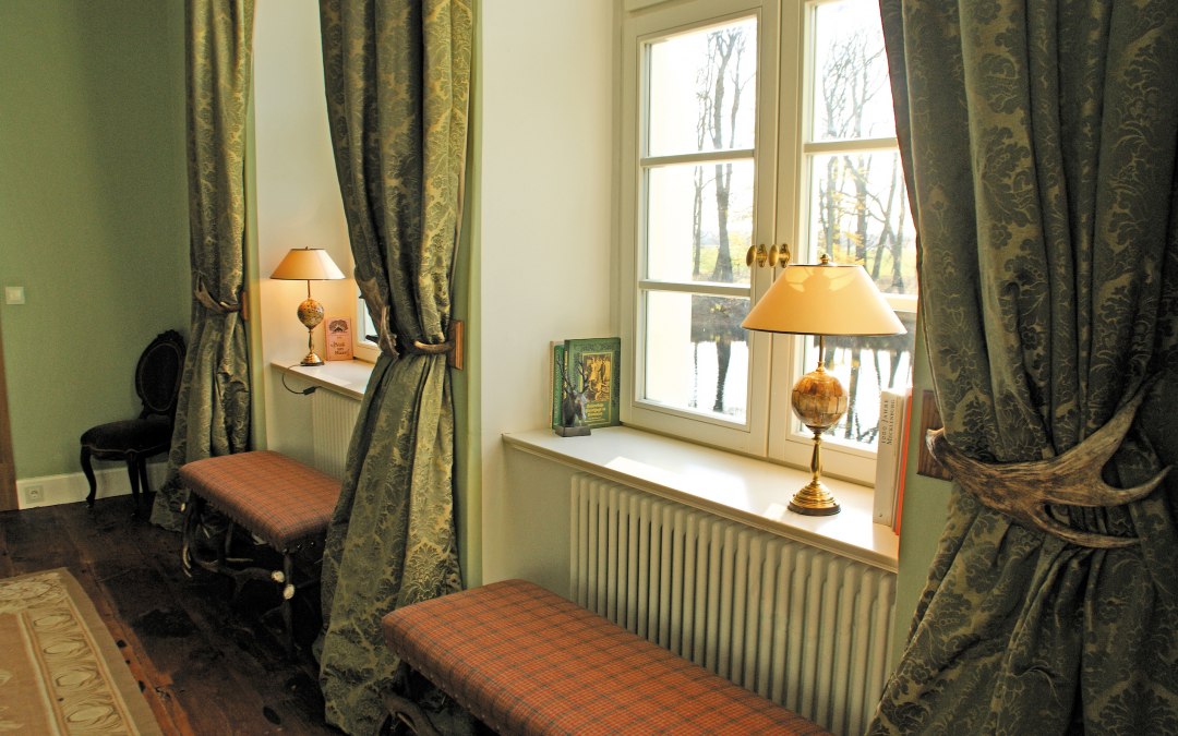 Groene salon in Kotelow Hunting Lodge, © Jagdschloss Kotelow