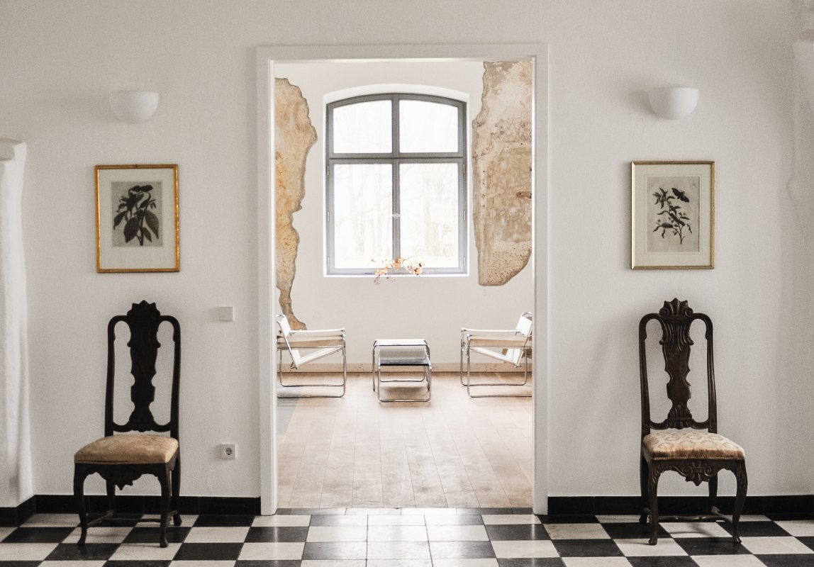 Foyer in het landhuis van Üselitz // © Gut Üselitz / Lena Welbergen Foyer in het landhuis van Üselitz // © Gut Üselitz / Lena Welbergen