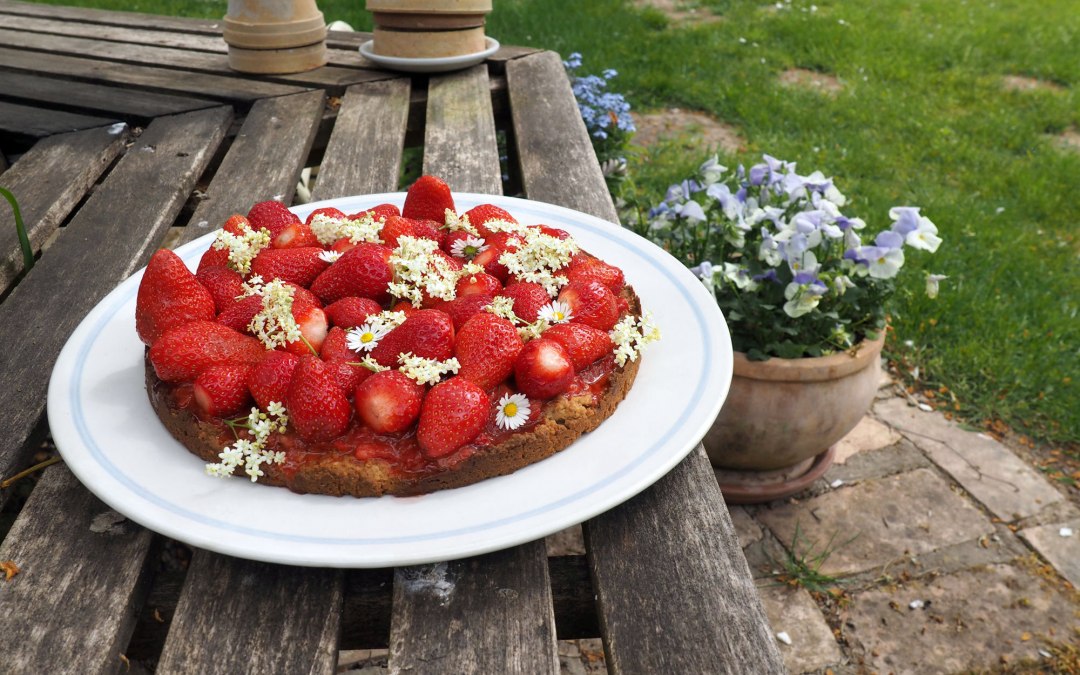 Een heerlijke aardbeientaart als zoete groet uit de kasteelkeuken, © Annelie Maiwald