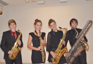 Auch das Quartett Sax4you freut sich auf den Auftritt beim Konzert "Atemberaubendes". // &copy; Kon.centus
