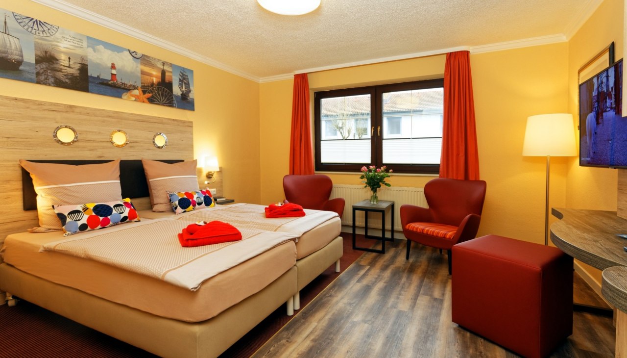 Wyposażenie pokoju, © Hotel Hanse-Kogge