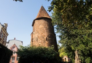 Water tower from the linden garden side, &copy; Frank Burger