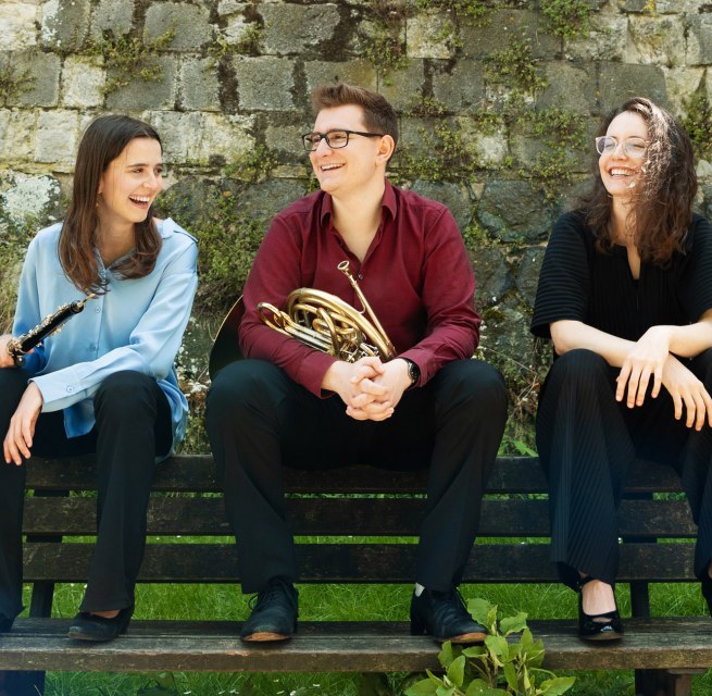 Myriam Navarri - oboe,
Thomas Mittler - horn,
Josefa Schmidt piano, &copy; Lydia Ramos