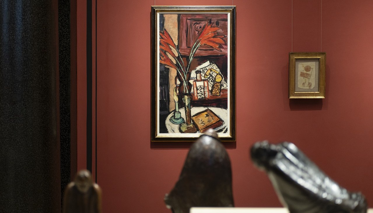 Max Beckmann, Still life with green candle, 1941, on loan from the Brabant Collection, © © SSGK-MV Jörn Lehmann Max Beckmann, Still life with green candle, 1941, on loan from the Brabant Collection, © © SSGK-MV Jörn Lehmann