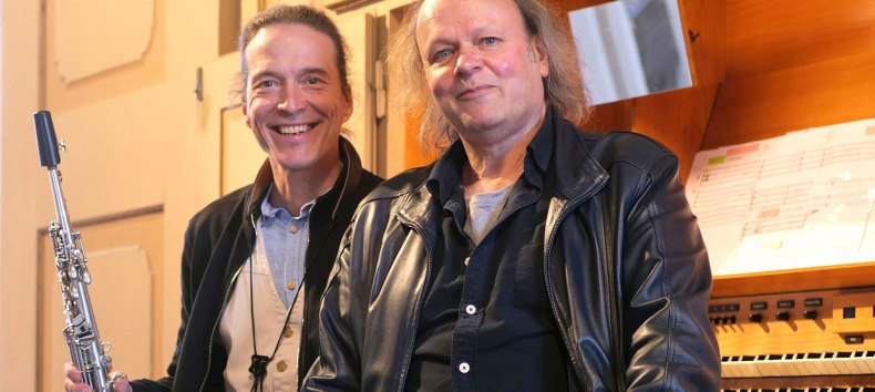 Saxophonist Gert Anklam and organist Volker Jaekel, © Ingrid Hoberg