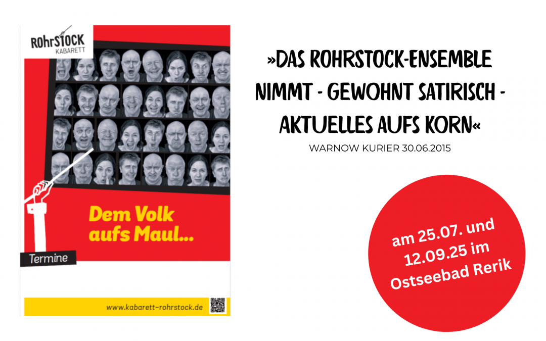 ROHRSTOCK_evenementenkalender 30 x 20 cm, © Kabarett ROhrSTOCK e.V.