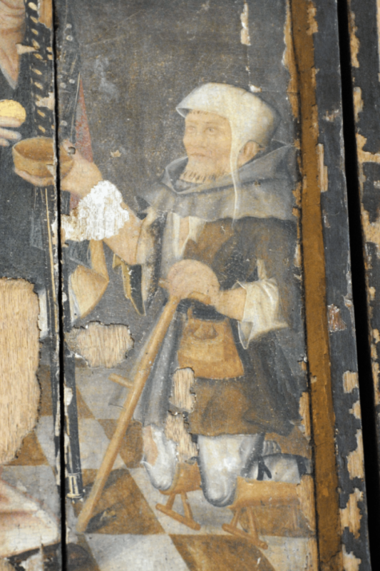 Żebrak na ołtarzu w St. Nikolai Stralsund, &copy; Gunnar M&ouml;ller