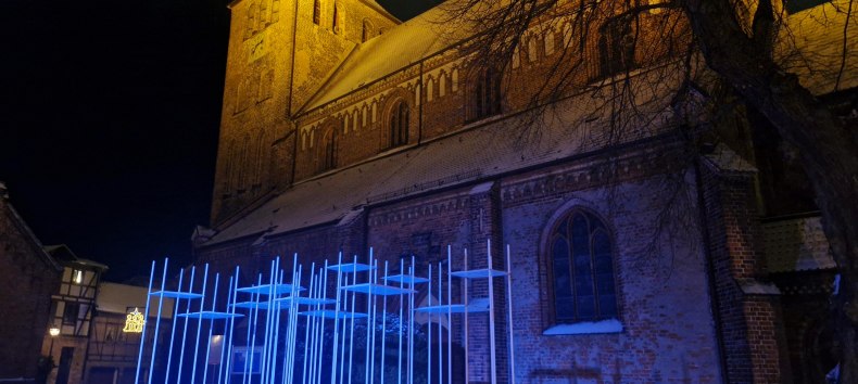 The Georgenkirche church in Waren in winter 2026, &copy; Stephan Fischer