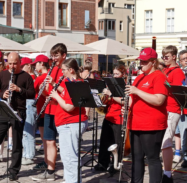 Wind music on the old market square in Stralsund // © Mp Wind music on the old market square in Stralsund // © Mp