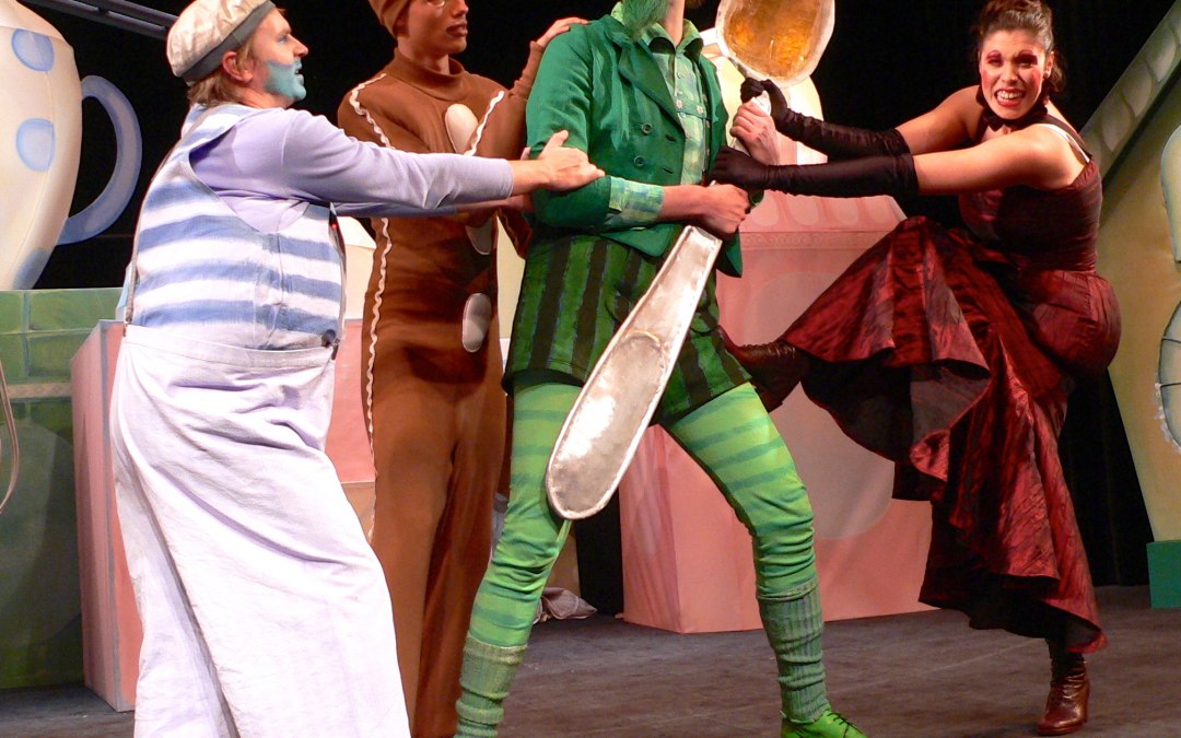 Scena z przedstawienia dla dzieci "Piernikowy ludzik" z repertuaru teatru, © HäntzschelVorpommersche Landesbühne